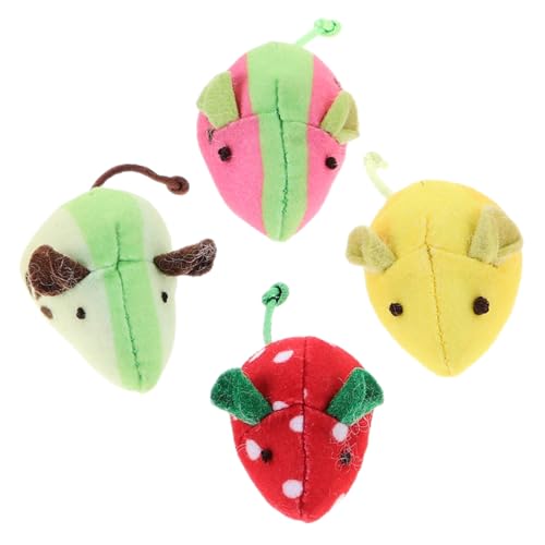 Beavorty Interaktives Mäusespielzeug-Set 4 Stück Weiche Plüschmäuse Für Das Spielen Und Die Gesundheit Der Katze Beavorty Interaktives Mäusespielzeug-Set 4 Stück Weiche Plüschmäuse Für Das Spielen Und Die Gesundheit Der Katze von Beavorty