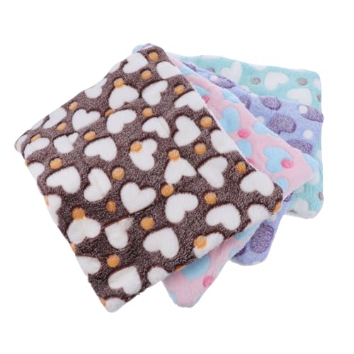 Beavorty 4 Stücke Meerschweinchen Bett Fleece Schlaf Pad Set Heu Meerschweinchen Decken Für Haustier Kissen Warme Matratze von Beavorty