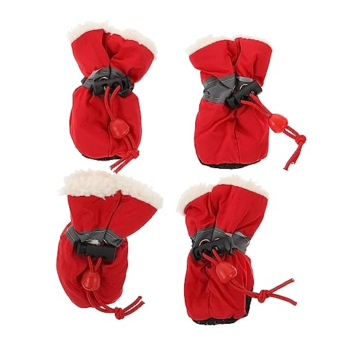 Beavorty 4 Stück Schuhüberzüge Für Haustiere Hundeschuhe Stoff Frühling Und Herbst Skiausrüstung Beavorty 4 Stück Schuhüberzüge Für Haustiere Hundeschuhe Stoff Frühling Und Herbst Skiausrüstung von Beavorty