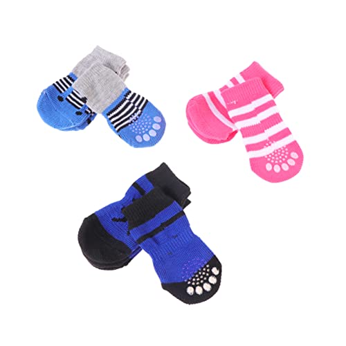 Beavorty Hundesocken Pfoten-haustiersocken rutschfeste Strick-Haustier-söckchen Für Wärme Und Komfort Zufällige Farbe Beavorty Hundesocken Pfoten-haustiersocken rutschfeste Strick-Haustier-söckchen Für Wärme Und Komfort Zufällige Farbe von Beavorty