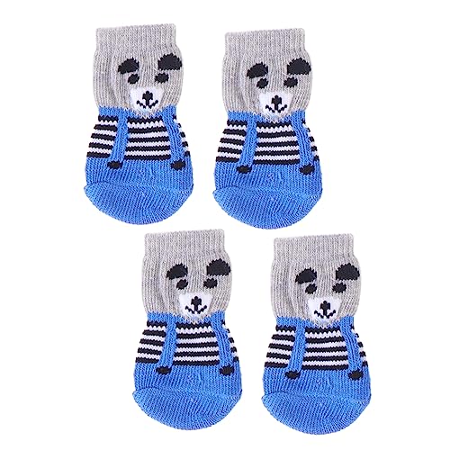 Beavorty Warme Haustierpfotensocken Haustier-söckchen-Set Strick-haustiersocken für Hunde Welpenhunde Beavorty Warme Haustierpfotensocken Haustier-söckchen-Set Strick-haustiersocken für Hunde Welpenhunde von Beavorty