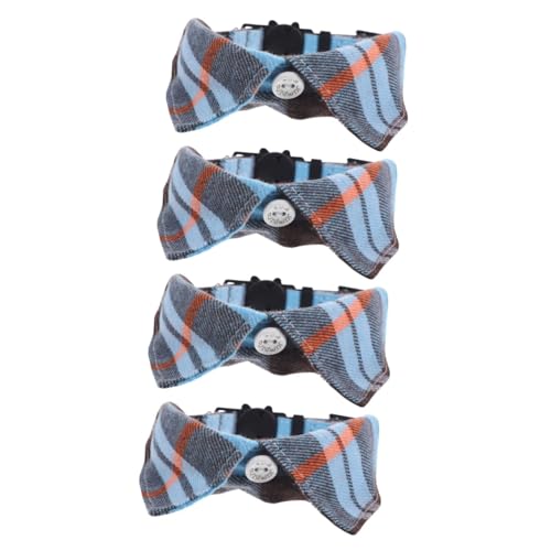Beavorty 4-teiliges Verstellbares Katzenhalsband Mit Glockenkragen Für Kätzchen Exquisites Design Für Die Haustierfotografie von Beavorty