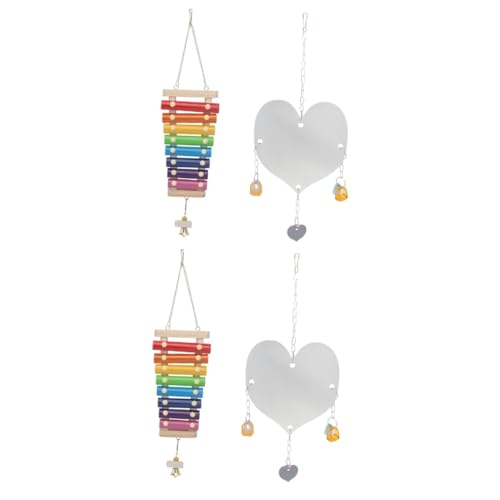 Beavorty 2sets Vogel Spiegel Pet Supply Bunte Papagei Spielzeug Für Nymphensittiche Vogel Spielzeug 2 Stücke * 2 Beavorty 2sets Vogel Spiegel Pet Supply Bunte Papagei Spielzeug Für Nymphensittiche Vogel Spielzeug 2 Stücke * 2 von Beavorty