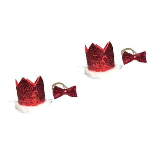 Beavorty 2sets Niedlichen Hund Weihnachten Krone Weiche Haustier Party Hut Krawatte Foto Prop Ornament Für Welpen 2 Stücke * 2 Beavorty 2sets Niedlichen Hund Weihnachten Krone Weiche Haustier Party Hut Krawatte Foto Prop Ornament Für Welpen 2 Stücke * 2 von Beavorty