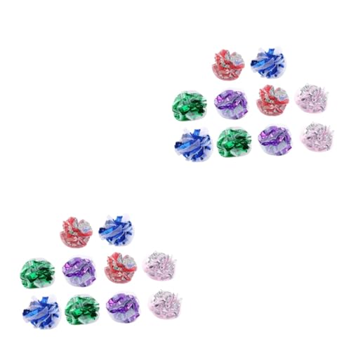 Beavorty 40 STK Katzenring Papierball Spitzenball Spielzeug Für Kätzchen Katze Jagt Spielzeug Katzen-Teaser-Spielzeug Kätzchen Spielzeug Knisterbälle Produkt Plastik Haustierzubehör Singen Beavorty 40 STK Katzenring Papierball Spitzenball Spielzeug Für Kätzchen Katze Jagt Spielzeug Katzen-Teaser-Spielzeug Kätzchen Spielzeug Knisterbälle Produkt Plastik Haustierzubehör Singen von Beavorty