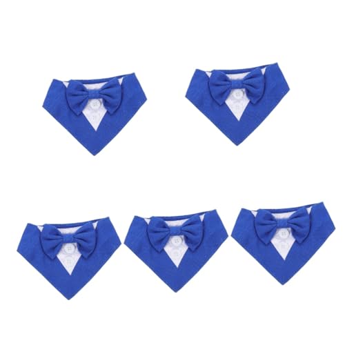 Beavorty 5 Stücke Stilvolle Hund Anzug Kragen Hund Party Schal Welpen Bandana Haustier Hals Decor Zubehör von Beavorty