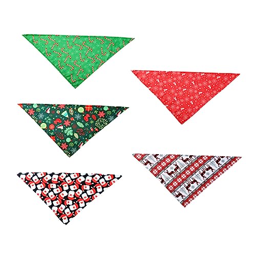 Beavorty Polyester Hund Bandana 5 Stücke Weihnachten Haustier Sabber Lätzchen Hund Lätzchen Handtuch Und Schal Für Katze Beavorty Polyester Hund Bandana 5 Stücke Weihnachten Haustier Sabber Lätzchen Hund Lätzchen Handtuch Und Schal Für Katze von Beavorty