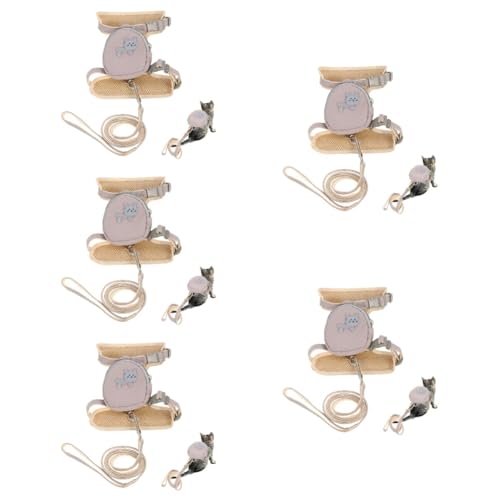 Beavorty 5 Stücke Katze Leine Kätzchen Einstellbare Und Leine Non-Skid Design Für Komfortablen Griff Beavorty 5 Stücke Katze Leine Kätzchen Einstellbare Und Leine Non-Skid Design Für Komfortablen Griff von Beavorty