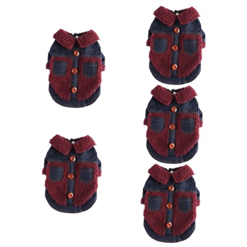 Beavorty 5-teiliges Warmes Welpenkostüm Hundejacke Für Männliche Und Weibliche Hunde Atmungsaktiv Bequem Mantel Haustier-Outfit Für Outdoor-aktivitäten Beavorty 5-teiliges Warmes Welpenkostüm Hundejacke Für Männliche Und Weibliche Hunde Atmungsaktiv Bequem Mantel Haustier-Outfit Für Outdoor-aktivitäten von Beavorty