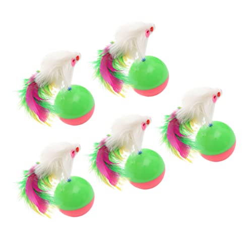 Beavorty 5stücke Teiliges Plüsch-ratten-Tumbler-Spielzeug Interaktives Katzenspielzeug Für Zuhause Cartoon-mäuse Fördert Die Intelligenz Und Langeweile Beavorty 5stücke Teiliges Plüsch-ratten-Tumbler-Spielzeug Interaktives Katzenspielzeug Für Zuhause Cartoon-mäuse Fördert Die Intelligenz Und Langeweile von Beavorty