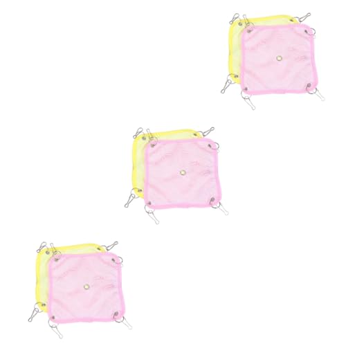 Beavorty 3er-Sets Elegante Haustierbett-hängematte Netz-hängematte für Hamster Haustiere Leicht für Den Innenbereich Größe S 2 Stück X 3 Beavorty 3er-Sets Elegante Haustierbett-hängematte Netz-hängematte für Hamster Haustiere Leicht für Den Innenbereich Größe S 2 Stück X 3 von Beavorty