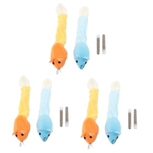 Beavorty 6 STK Katzenminze Spielzeug Für Katze Themberchaud-plüsch Flauschiges Katzenspielzeug Spielzeug Für Kätzchen Katze Plüschtier Plüsch-mäuse-Spielzeug Beissen Bambus Katze Beavorty 6 STK Katzenminze Spielzeug Für Katze Themberchaud-plüsch Flauschiges Katzenspielzeug Spielzeug Für Kätzchen Katze Plüschtier Plüsch-mäuse-Spielzeug Beissen Bambus Katze von Beavorty