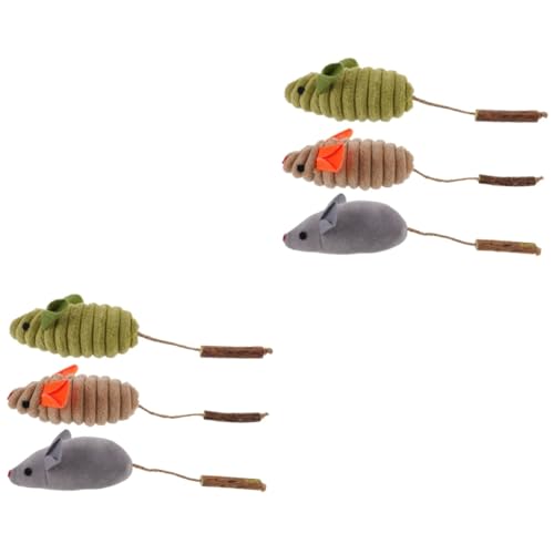 Beavorty 2sets Mäuse Für Kätzchen Und Katzen Haustier Katze Kratzbedarf 3 Stücke * 2 Beavorty 2sets Mäuse Für Kätzchen Und Katzen Haustier Katze Kratzbedarf 3 Stücke * 2 von Beavorty
