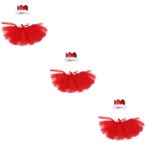 Beavorty 3er-Sets Welpen-hunderock Haustier-Tutu Haustierkleidung Hundekleid Mit Stirnband Bequem Zum Spazierengehen Und Joggen 2 Stück * 3 Beavorty 3er-Sets Welpen-hunderock Haustier-Tutu Haustierkleidung Hundekleid Mit Stirnband Bequem Zum Spazierengehen Und Joggen 2 Stück * 3 von Beavorty