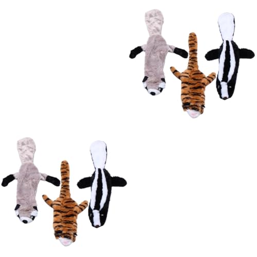 Beavorty 2 Sets Haustier-kauspielzeug Plüschtierform Quietschspielzeug Backenzahn-Spielzeug Heimtierbedarf Hundespielzeug Zum Zähneknirschen 3 Stück * 2 Beavorty 2 Sets Haustier-kauspielzeug Plüschtierform Quietschspielzeug Backenzahn-Spielzeug Heimtierbedarf Hundespielzeug Zum Zähneknirschen 3 Stück * 2 von Beavorty
