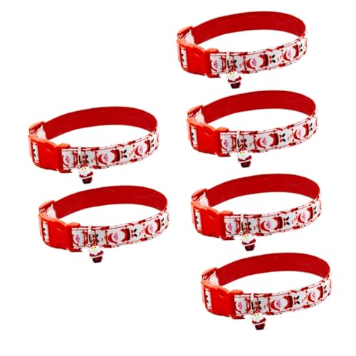 Beavorty 3 Sets Weihnachtsmann Haustierzubehör Hunde- Und Katzenhalsband Weihnachtsdruck Größe 2 Stück * 3 von Beavorty