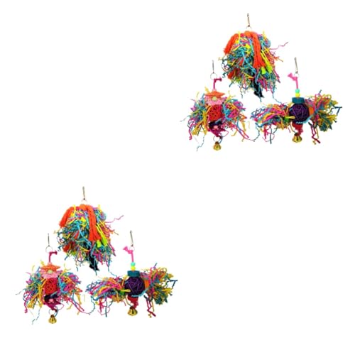 Beavorty 2 Sets Futtersuche Papageien Spielzeug Papagei Kaublöcke Vogel Werkzeug Sicheres Baumwollseil Papiermaterial Dekoratives Papageienkäfigzubehör 3 Stück * 2 Beavorty 2 Sets Futtersuche Papageien Spielzeug Papagei Kaublöcke Vogel Werkzeug Sicheres Baumwollseil Papiermaterial Dekoratives Papageienkäfigzubehör 3 Stück * 2 von Beavorty