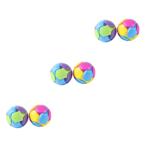 Beavorty 6 STK Backenzaun-Ball für Haustiere Hüpfspielzeug interaktives Kauen Bälle Spielzeuge Haustier Hundespielzeug Kauball für Haustier Bissfest Pet-Ball psm Hundeball TPR Weichkleber von Beavorty