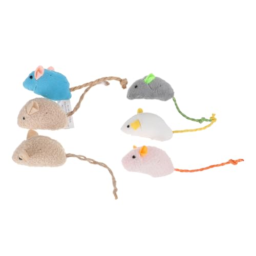 Beavorty 6st Haustier Katzenspielzeug Bissfeste Katzenminze-spielzeuge Interaktives Katzenspielzeug Mausspielzeug Für Haustiere Pelzige Mäuse Katzenspielzeug Gefälschte Plüsch Kauen Beavorty 6st Haustier Katzenspielzeug Bissfeste Katzenminze-spielzeuge Interaktives Katzenspielzeug Mausspielzeug Für Haustiere Pelzige Mäuse Katzenspielzeug Gefälschte Plüsch Kauen von Beavorty