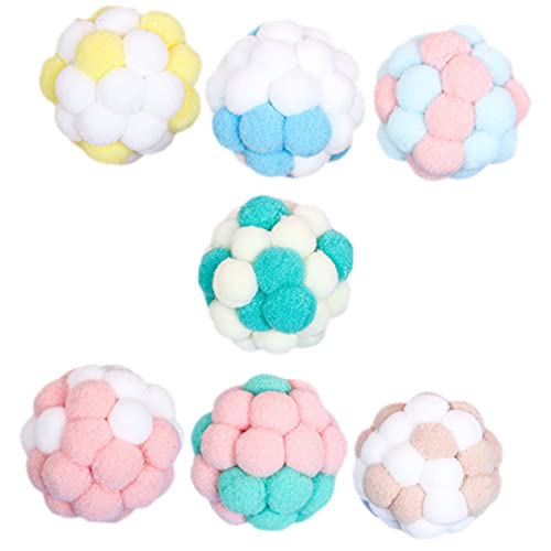 Beavorty Fuzzy-katzenspielzeug Bälle Glocke 6 Stück Plüsch Interaktives Kätzchenzubehör für Hauskatzen Beavorty Fuzzy-katzenspielzeug Bälle Glocke 6 Stück Plüsch Interaktives Kätzchenzubehör für Hauskatzen von Beavorty