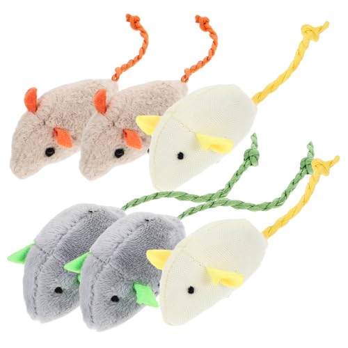 Beavorty 6-teiliges Katzenspielzeug-Set Mäuse Katzenspielzeug Interaktives Plüsch- -Spielzeug für Beavorty 6-teiliges Katzenspielzeug-Set Mäuse Katzenspielzeug Interaktives Plüsch- -Spielzeug für von Beavorty