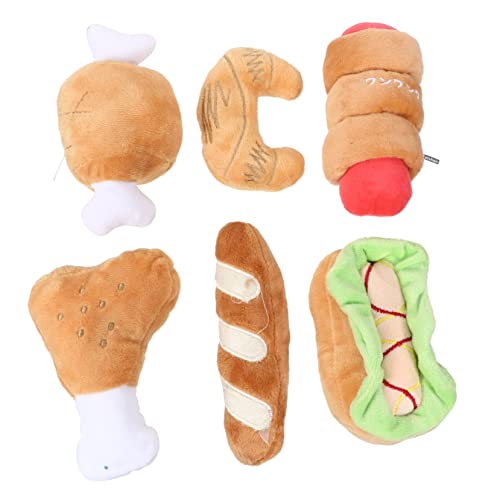 Beavorty 6er-Pack Haustierspielzeug Kauspielzeug Helles Quietschendes Hunde-backenzahnspielzeug Interaktives Plüsch-hundespielzeug für Haustiere Beavorty 6er-Pack Haustierspielzeug Kauspielzeug Helles Quietschendes Hunde-backenzahnspielzeug Interaktives Plüsch-hundespielzeug für Haustiere von Beavorty