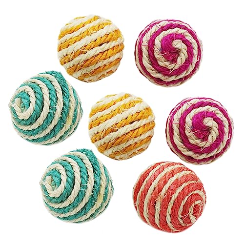 Beavorty 7st Sisalkugel Katze Spielt Ball Haustier Katzenspielzeug Kratzspielzeug Für Katzen Interaktive Katze Kratzkatzenspielzeug Hasen-kauspielzeug Haustierkatze Den Ball Rollen Beissen Beavorty 7st Sisalkugel Katze Spielt Ball Haustier Katzenspielzeug Kratzspielzeug Für Katzen Interaktive Katze Kratzkatzenspielzeug Hasen-kauspielzeug Haustierkatze Den Ball Rollen Beissen von Beavorty