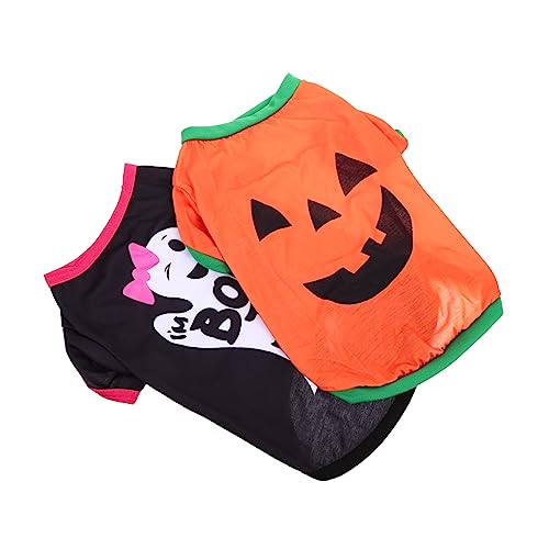 Beavorty 4 Sets Halloween-hundeparty-kostüme Dekorative Haustierbekleidung Für Hunde Und Katzen Polyester-baumwollmaterial Leicht Zu Tragen 2 Stück X 4 von Beavorty