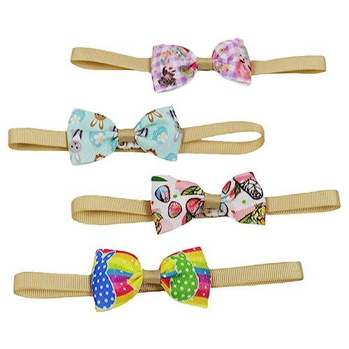 Beavorty 2sets Fliege Kragen Ostern Haustier Zubehör Dekorative Festival Kragen Für Katzen 4 Stücke * 2 von Beavorty