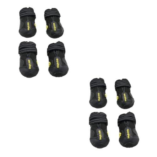 Beavorty 2 Sets Hundelaufschuhe Schneestiefel Für Hunde Warme Haustierschuhe – Hundeschuhe 4 Stück X 2 von Beavorty