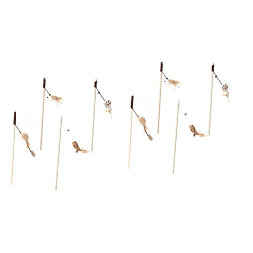 Beavorty 2 Sets Katzen-Teasing-Spielzeug Interaktives Spielzeug Für Katzen Glocke Heimtierbedarf Katzen-Teasing-Stick Mit Plüsch- 4 Stück X 2 Beavorty 2 Sets Katzen-Teasing-Spielzeug Interaktives Spielzeug Für Katzen Glocke Heimtierbedarf Katzen-Teasing-Stick Mit Plüsch- 4 Stück X 2 von Beavorty