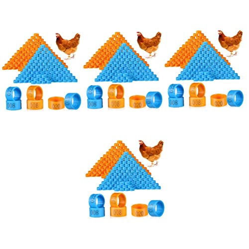 Beavorty 800 STK Hühnerfußring Hühnerhelm Für Hühner Hühnerbein-Marker Nummerierte Hähnchenschenkelringe Huhn Identifikations-fußbänder Vogel Bein Fußschlaufe Hahn Abs von Beavorty