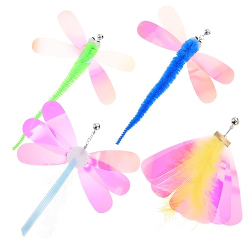 Beavorty Ersatz-nachfüllpackungen für Katzen-Teasing-Sticks mit Glänzenden Flügeln und Breiten Libellen für Interaktives Spielen Beavorty Ersatz-nachfüllpackungen für Katzen-Teasing-Sticks mit Glänzenden Flügeln und Breiten Libellen für Interaktives Spielen von Beavorty