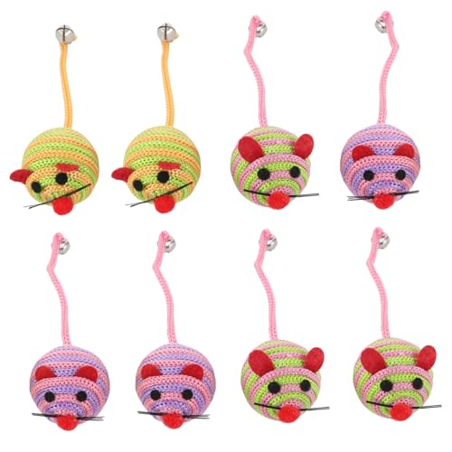 Beavorty 8 Stück Nylon-mäuse Haustierspielzeug Welpen-Spielzeug Katzen-/kätzchenspielzeug Interaktives Teaser-Spielzeug Lustiges Necken Für Katzen Und Hunde Zufällige Farbe Beavorty 8 Stück Nylon-mäuse Haustierspielzeug Welpen-Spielzeug Katzen-/kätzchenspielzeug Interaktives Teaser-Spielzeug Lustiges Necken Für Katzen Und Hunde Zufällige Farbe von Beavorty