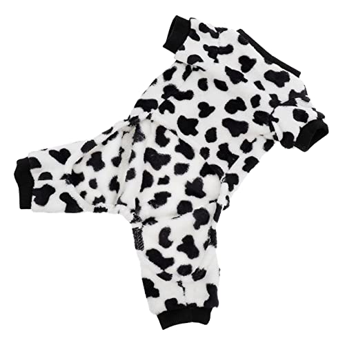 Beavorty Kleiner Hundepyjama Junge hundekleidung Kinderpyjamas Flanellhemd Warmes Kostüm für Hund Haustiermantel warm halten Overall Herbstkleidung Einteilige Hose Damen Shirt von Beavorty