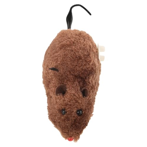 Beavorty Plüsch- Katze Uhrwerk Kätzchen Ratte Spielzeug Katzenspielzeug Plüsch-Katzenspielzeug Halloween-Party Interaktives Spielzeug Für Katzen Katzenminze-Spielzeug von Beavorty