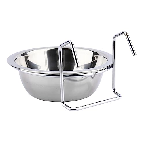 Beavorty Schüssel Tierfutter Wassernapf Vogelbecher Papageienfutternapf Edelstahl Coop Cup Coop Bowl Einfach Zu Bedienen von Beavorty