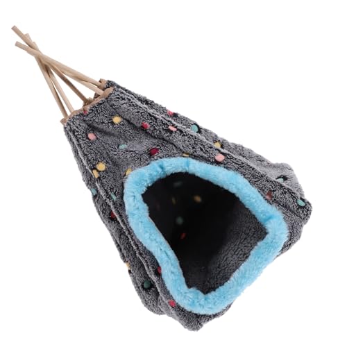 Beavorty Hängendes Papageienzelt Warme Kuschelhütte für Vögel Schlafzelt für Den Käfig Bequemes Vogelbett Plüschmaterial Beavorty Hängendes Papageienzelt Warme Kuschelhütte für Vögel Schlafzelt für Den Käfig Bequemes Vogelbett Plüschmaterial von Beavorty