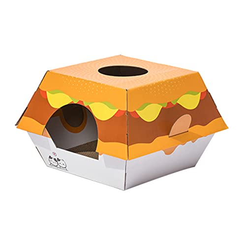 Beavorty Kratzbrett für Katzen Burger Katzennest Kratzbrett Wellpappe Katzenkratzbrett Haustier Katzenkratzbrett und Sicher für Die Pfoten Beavorty Kratzbrett für Katzen Burger Katzennest Kratzbrett Wellpappe Katzenkratzbrett Haustier Katzenkratzbrett und Sicher für Die Pfoten von Beavorty
