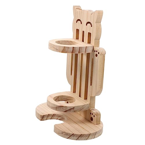 Beavorty Ständer Für Tierbedarf – Wasserflaschenhalter Aus Holz Futterspender in Tierform Für Hamster Katzen Hunde Halterung Für Wasserspender Beavorty Ständer Für Tierbedarf – Wasserflaschenhalter Aus Holz Futterspender in Tierform Für Hamster Katzen Hunde Halterung Für Wasserspender von Beavorty