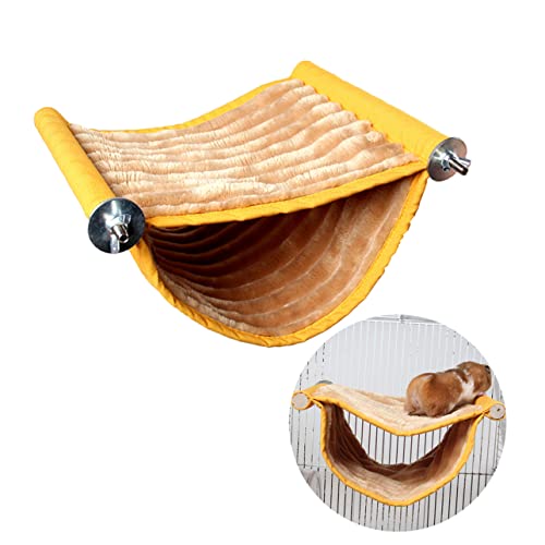 Beavorty Hängemattenbett Doppellagiges Nest Haustierbedarf für Hamster Bequemes Schlafnest Luxuriöses Etagenbett Orange Größe S Beavorty Hängemattenbett Doppellagiges Nest Haustierbedarf für Hamster Bequemes Schlafnest Luxuriöses Etagenbett Orange Größe S von Beavorty