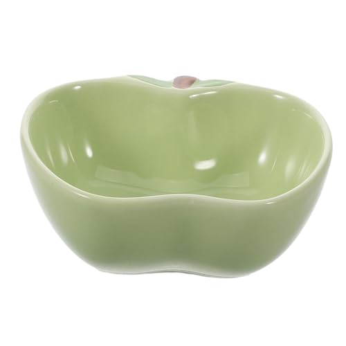 Beavorty Hamsterschale aus Keramik Essen füttern Frettchen Schüssel Chinchilla klein Hamster zubehör nager zubehör Futter Schale Tier Hamsterfutternapf Wassernapf für Hamster Light Green von Beavorty