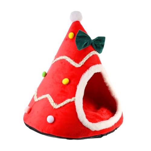 Beavorty Bett Weihnachten Haustier Nest Weihnachten Haustier Schlafen Bett Rot Für Katzen Hunde Leicht Beavorty Bett Weihnachten Haustier Nest Weihnachten Haustier Schlafen Bett Rot Für Katzen Hunde Leicht von Beavorty