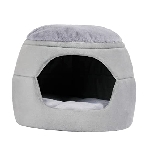 Beavorty Exquisites Warmes Haustiernest Katzenschlafbett Hundehütte Heimnester Halbgeschlossenes Katzennest Pp-Baumwolle Und Wolle Beavorty Exquisites Warmes Haustiernest Katzenschlafbett Hundehütte Heimnester Halbgeschlossenes Katzennest Pp-Baumwolle Und Wolle von Beavorty