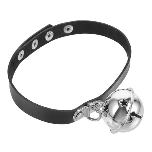 Beavorty Haustierhalsband Katzenhalsband Mit Katzenhalsband Schal Verstellbarer Kragen Kaninchenhalsband Haustier-Halstuch Hundehalsband Mit Glöckchen Glocke Hundehalsband Niet Sanft Pu von Beavorty