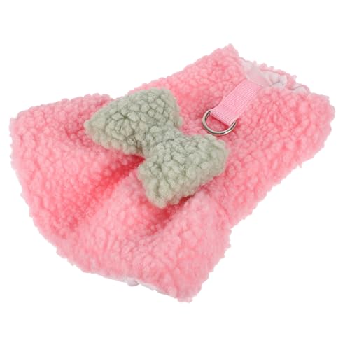 Beavorty Modische Hundekleidung Dicker Warmer Haustiermantel Mit Schleife Bequemer Hundepullover Für Hunde von Beavorty