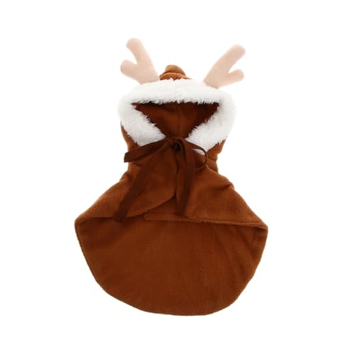 Beavorty Haustier Elch Cape Hund Weihnachten Outfit Party Tragen Cosplay Kostüme Bequem Xs Zufällige Farbe Beavorty Haustier Elch Cape Hund Weihnachten Outfit Party Tragen Cosplay Kostüme Bequem Xs Zufällige Farbe von Beavorty