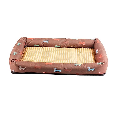 Beavorty Haustier-ruhematte Kühlende Hundeunterlage Rattangras Handgewebt Sicher Für Pfoten Bequem Für Hunde Und Katzen Beavorty Haustier-ruhematte Kühlende Hundeunterlage Rattangras Handgewebt Sicher Für Pfoten Bequem Für Hunde Und Katzen von Beavorty