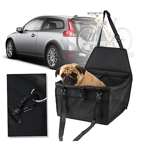 Beavorty Auto-sicherheitssitz für Katzen und Hunde Netz-haustiertasche Atmungsaktiv Schwarz Einfache Aufbewahrung Sicher Bereit Zur Leine von Beavorty