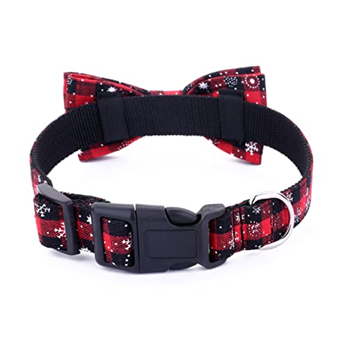 Beavorty Verstellbares Haustierhalsband Aus Nylon mit Schneeflocken-weihnachtsmuster Stilvoll für Hunde und Katzen von Beavorty